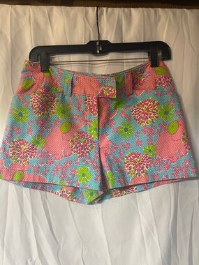 Lily Pulitzer Pink & Blue Floral Shorts